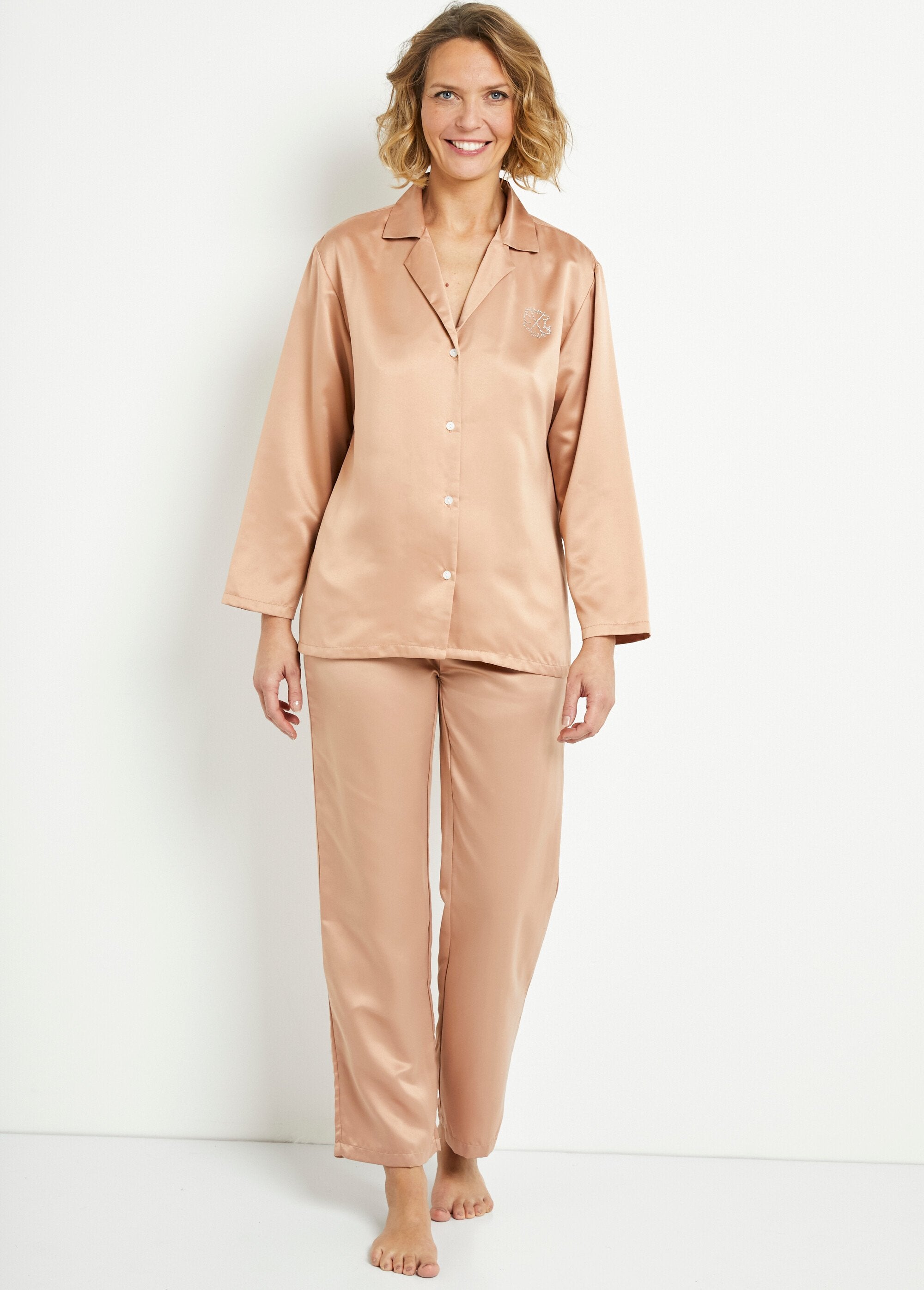 Chic_satin_pajama_pants_Beige_SF1_slim