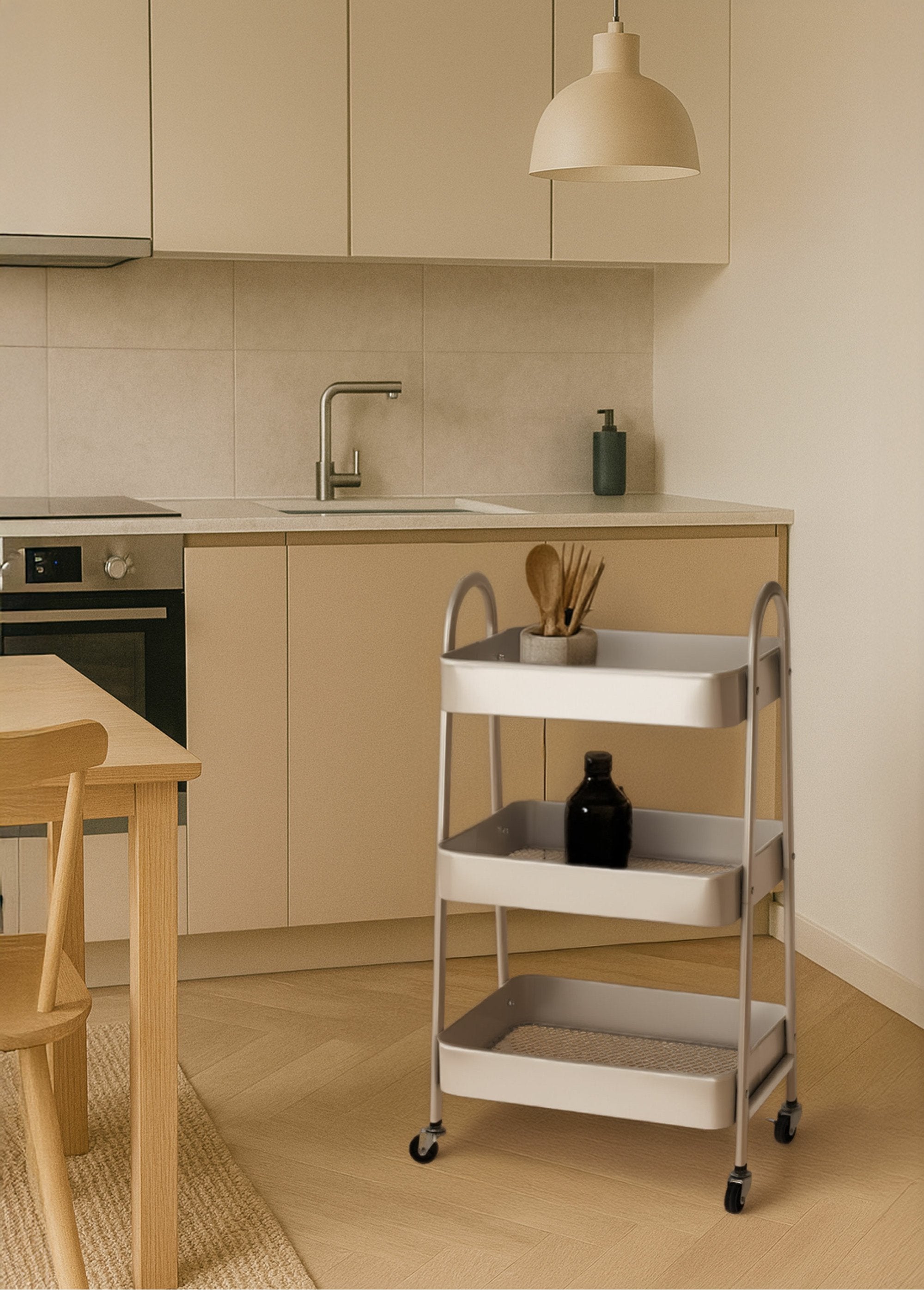 Light_metal_trolley_on_wheels,_3_levels_Mole_SF1_slim