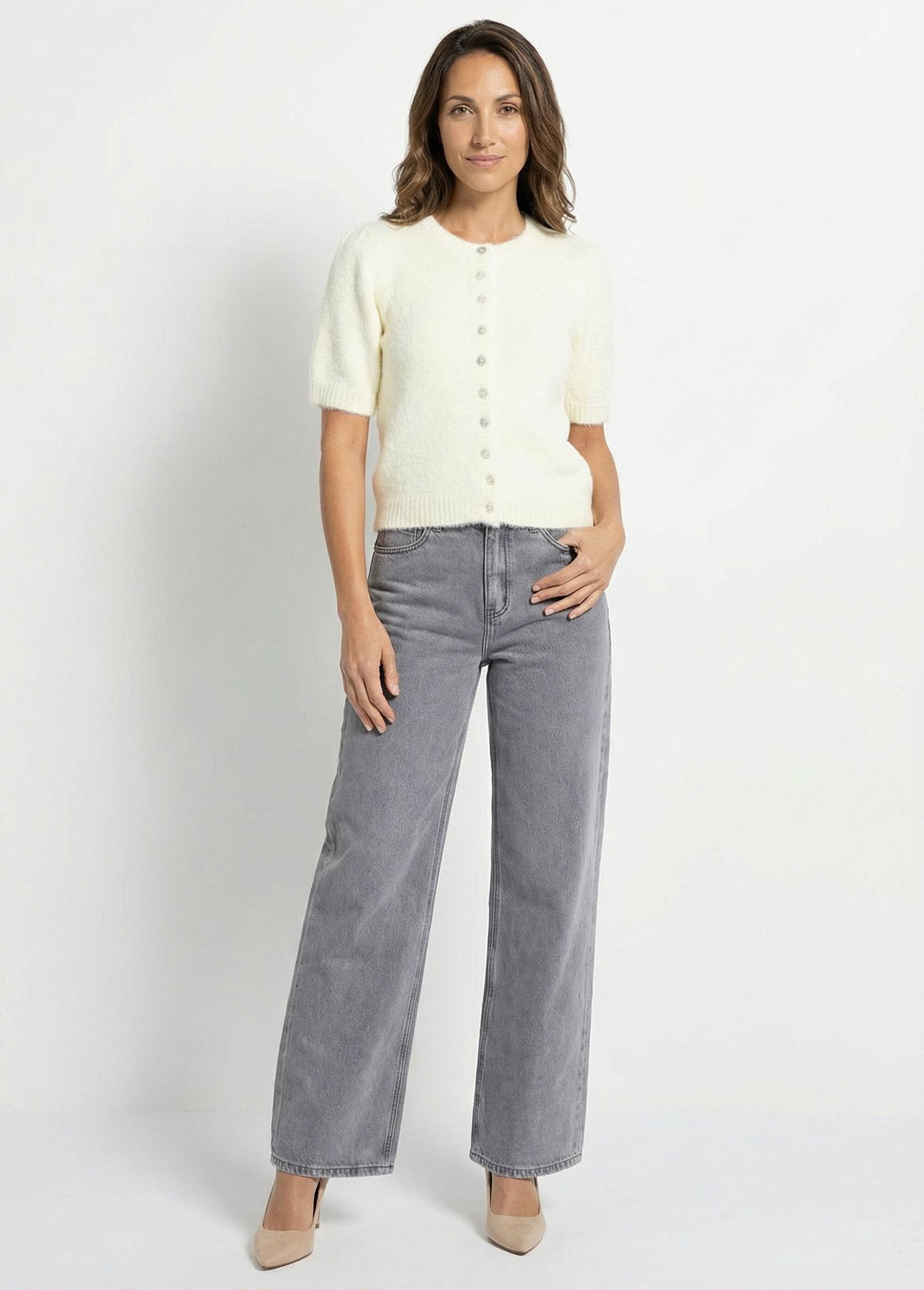 Short-sleeved_cardigan_with_wool_YELLOW_SF1_slim