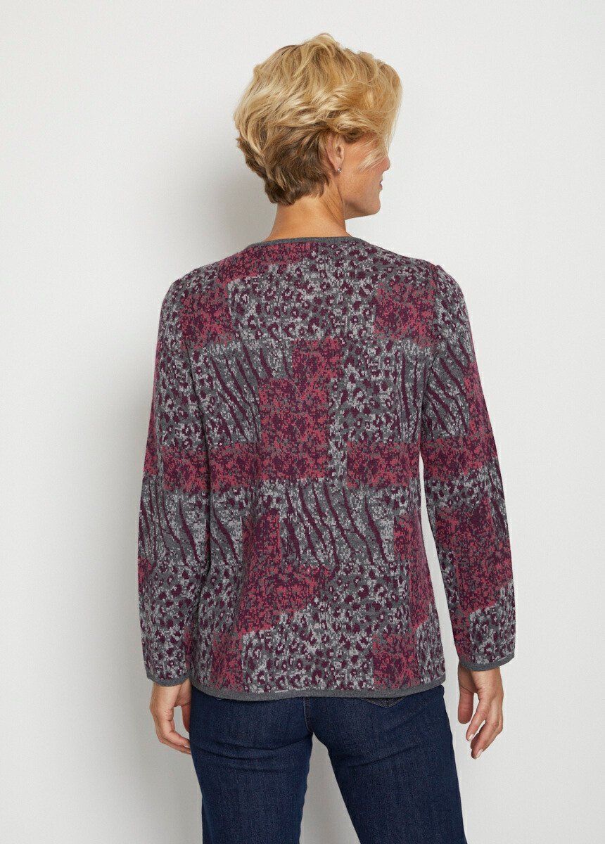 Leopard_jacquard_mid-length_zipped_cardigan_Gray_and_blackcurrant_DO1_slim