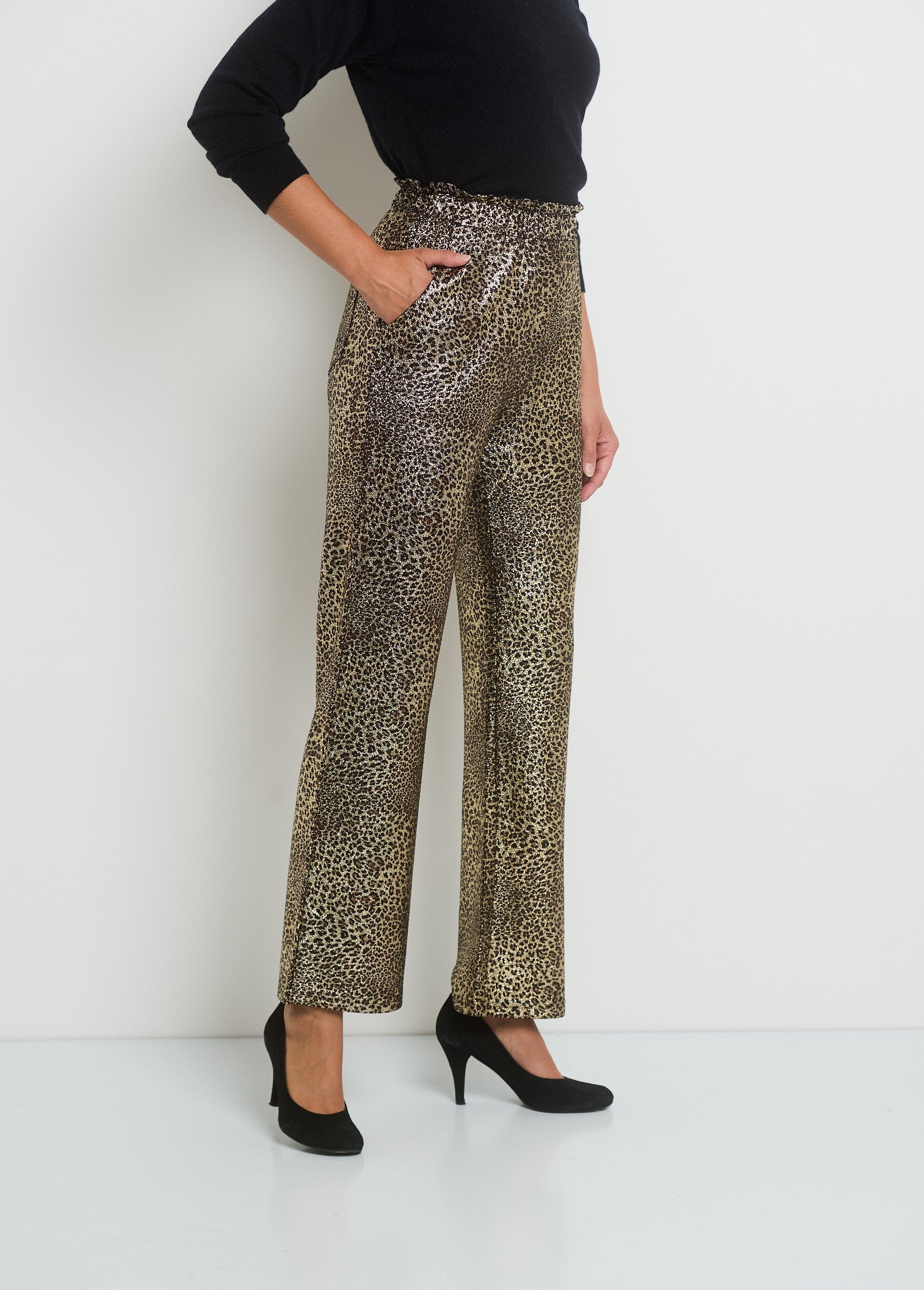 Metallic_printed_mesh_pants_Animal_DR1_slim
