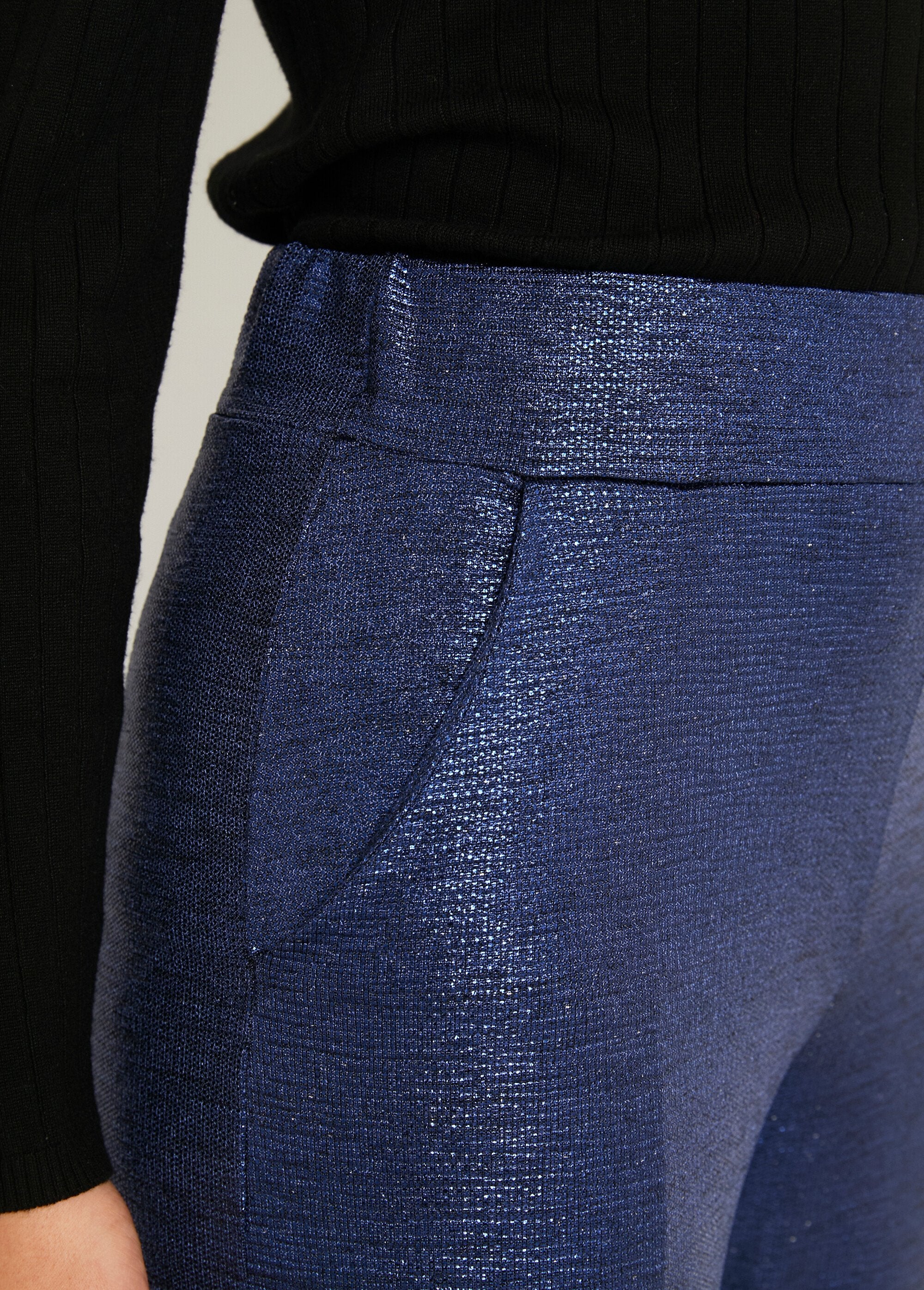 Wide_elasticated_waist_pants_in_shiny_knit_Midnight_blue_DE2_slim