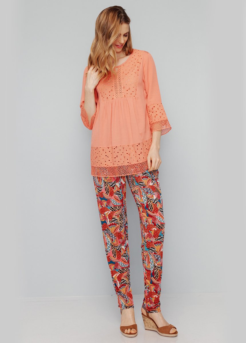 Crepe_and_lace_tunic_Salmon_SF1_slim