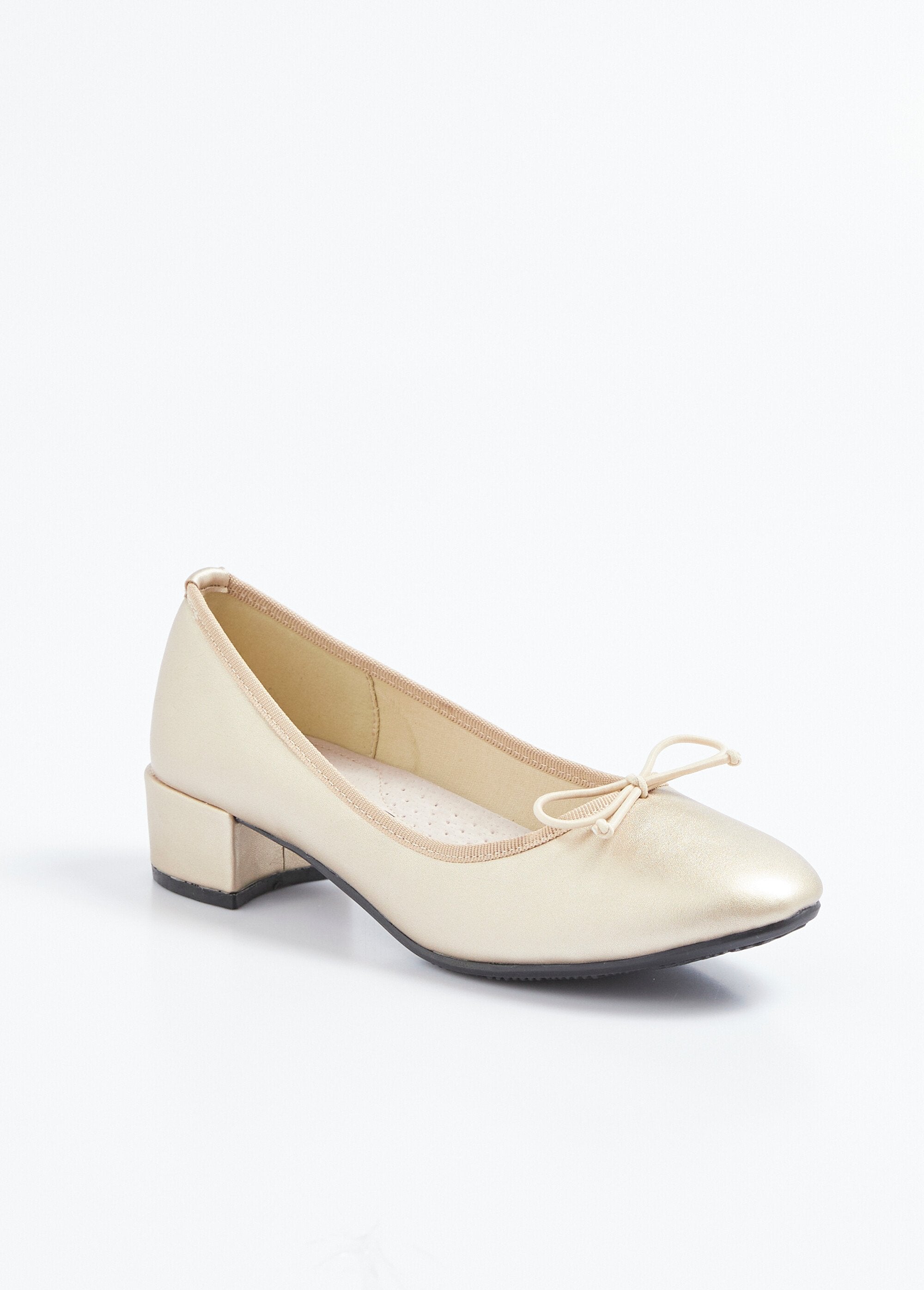 Ballerinas_with_small_heels,_comfortable_width,_fancy_bow_Golden_FA1_slim