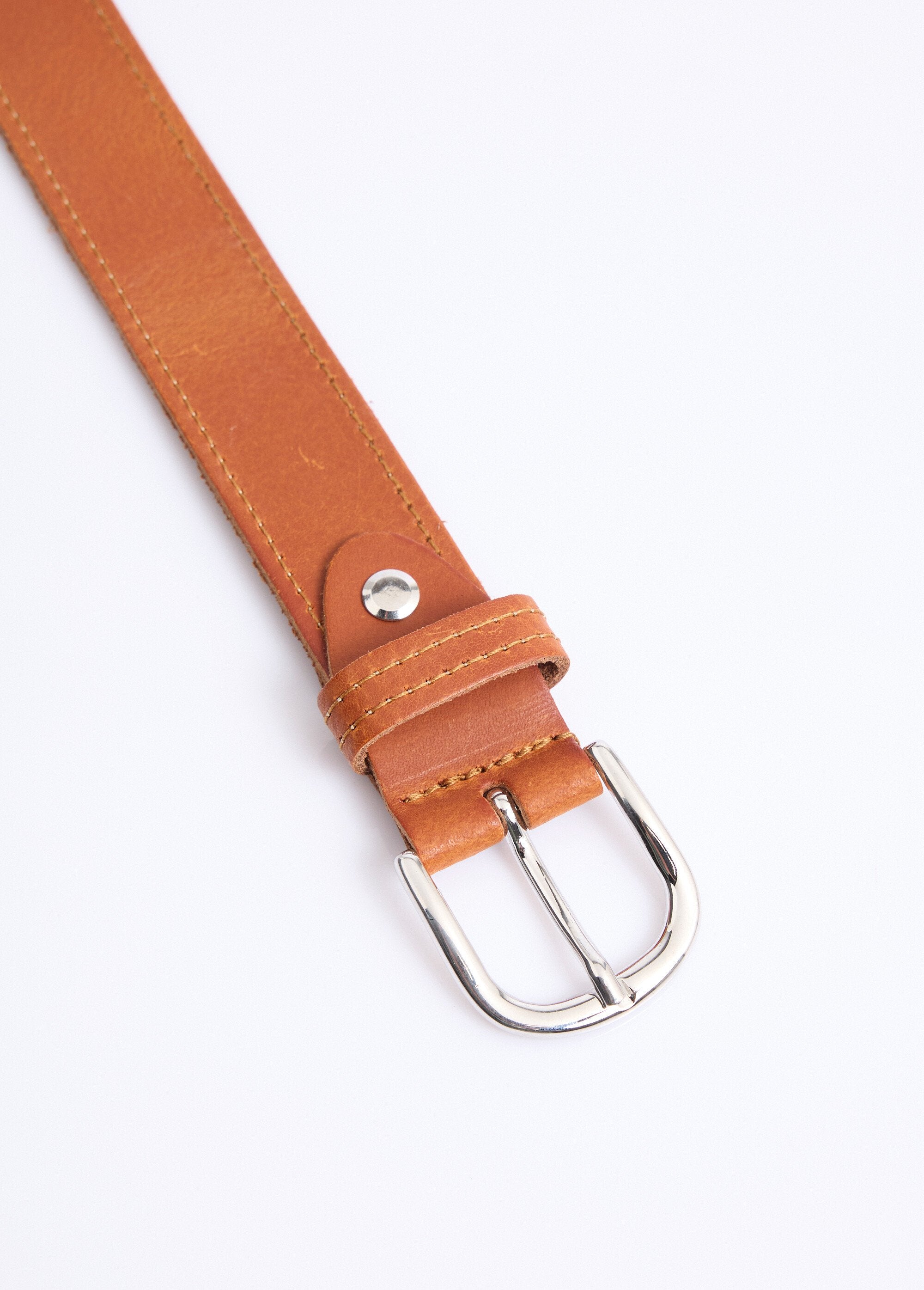 Casual_chic_leather_belt,_raw_edges_Brown_DE1_slim