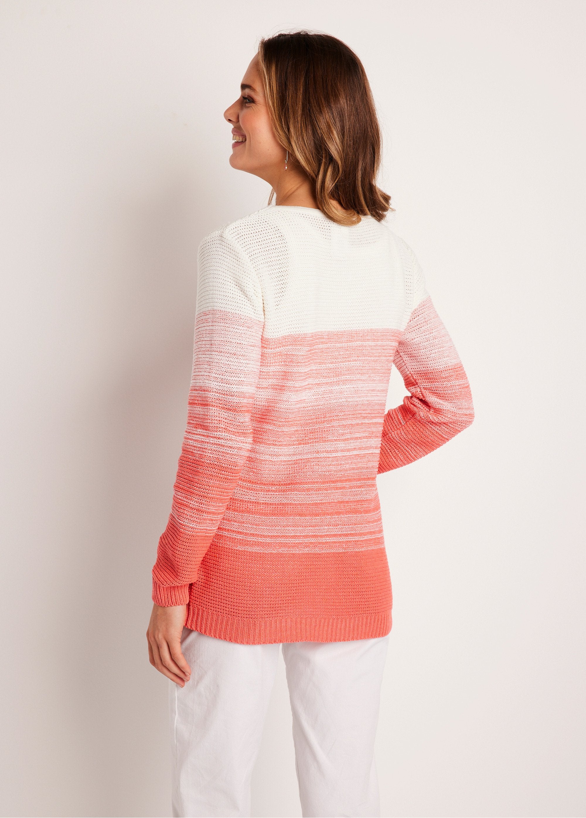 Long_buttoned_V-neck_cotton_cardigan_White_and_coral_DO1_slim