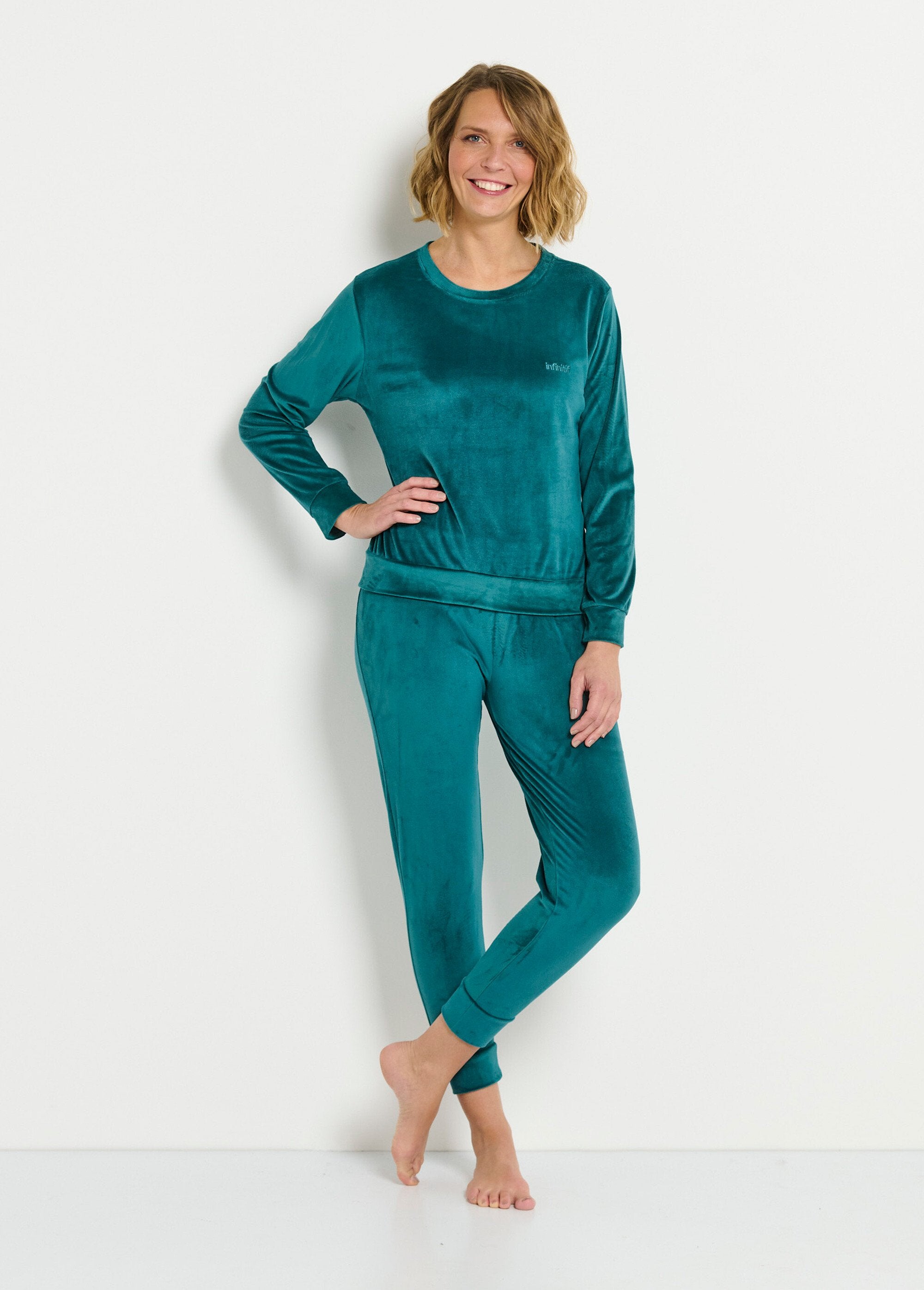 Pyjama_en_velours_chaud_Vert_FA1_slim