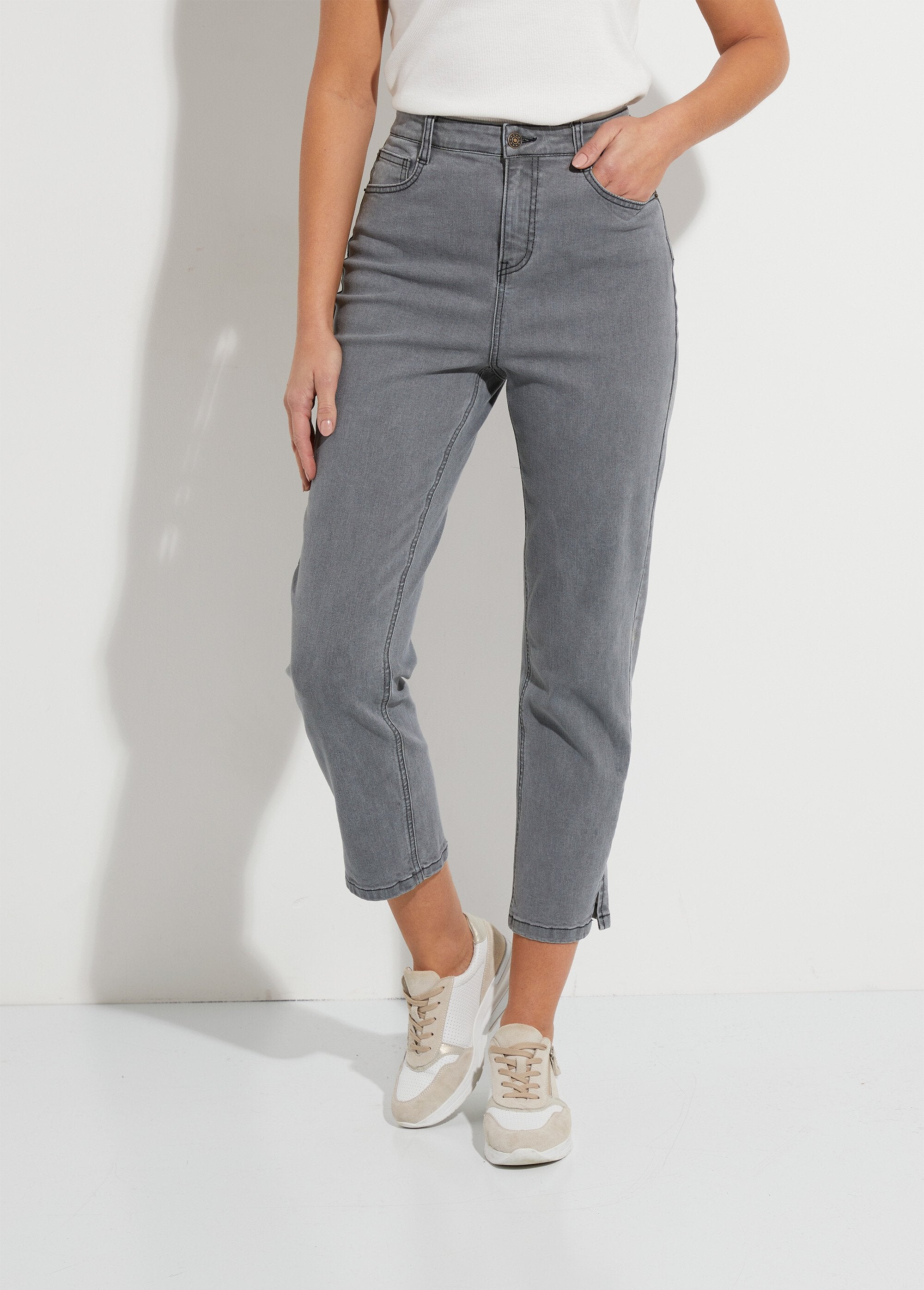 Jean_taille_haute_coupe_droite_7/8ème_Gris_FA1_slim