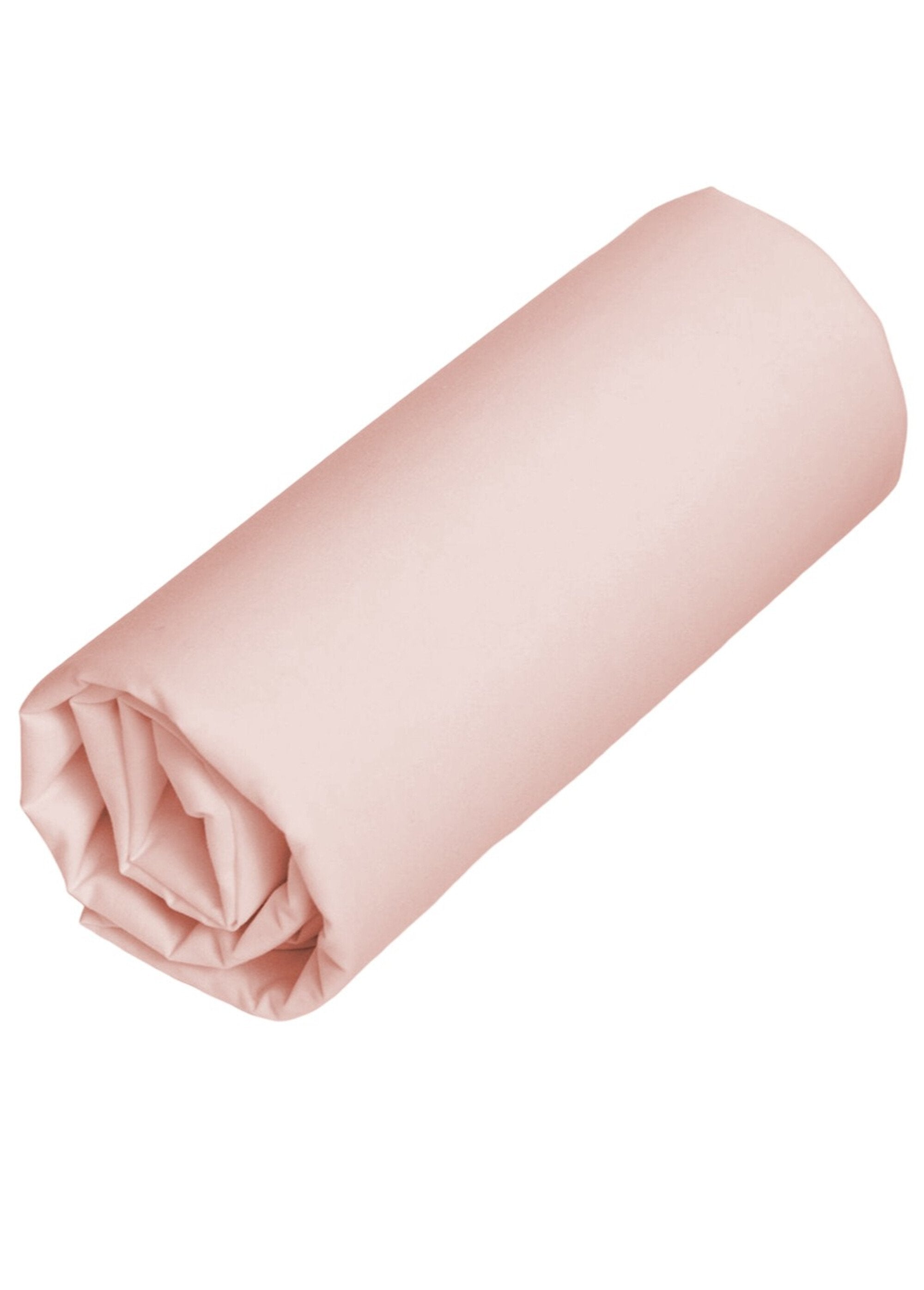 REPOS_plain_cotton_percale_fitted_sheet_Light_pink_FA1_slim