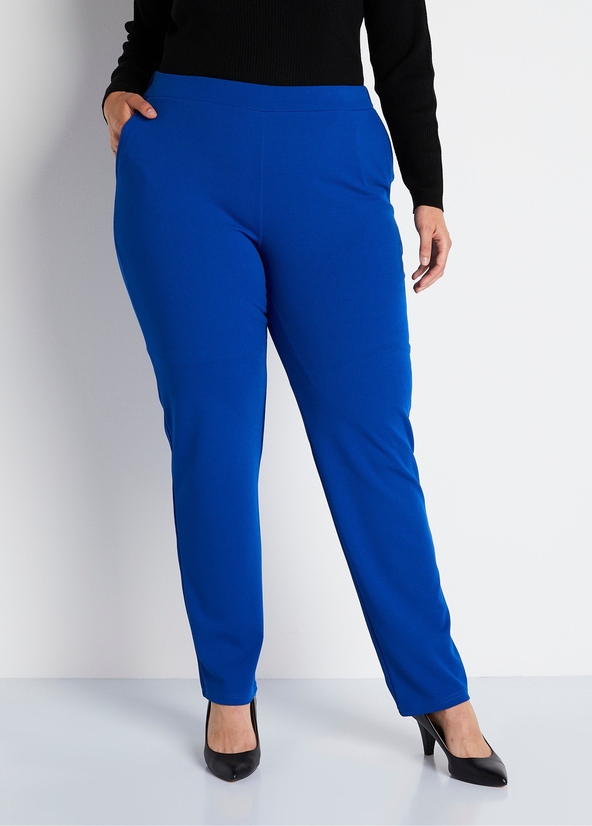 Straight_pants_with_elasticated_waist_and_crepe_knit_Hard_blue_FA1_curvy