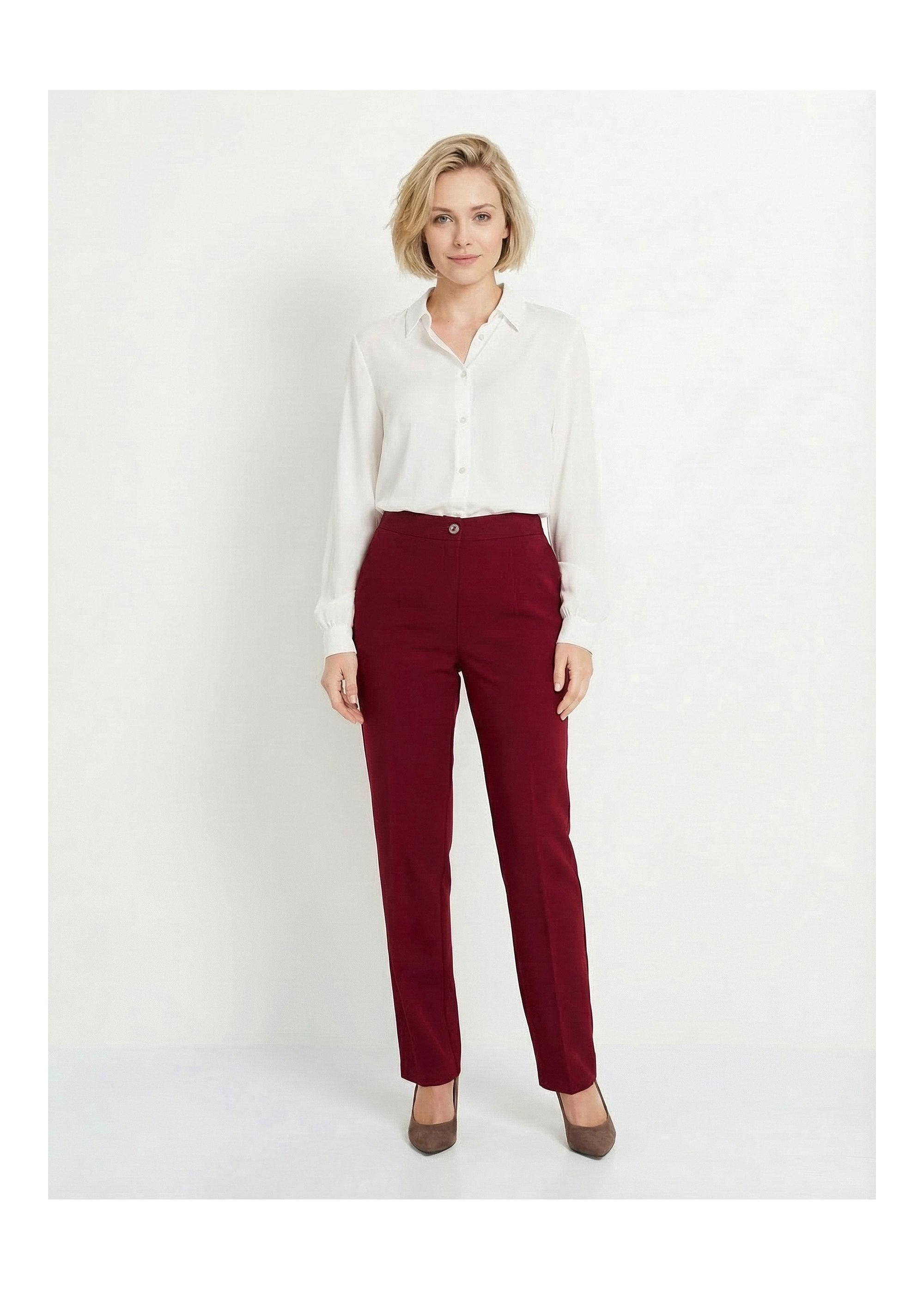 Plain_straight-leg_pants_with_semi-elasticated_waistband_Bordeaux_SF1_slim