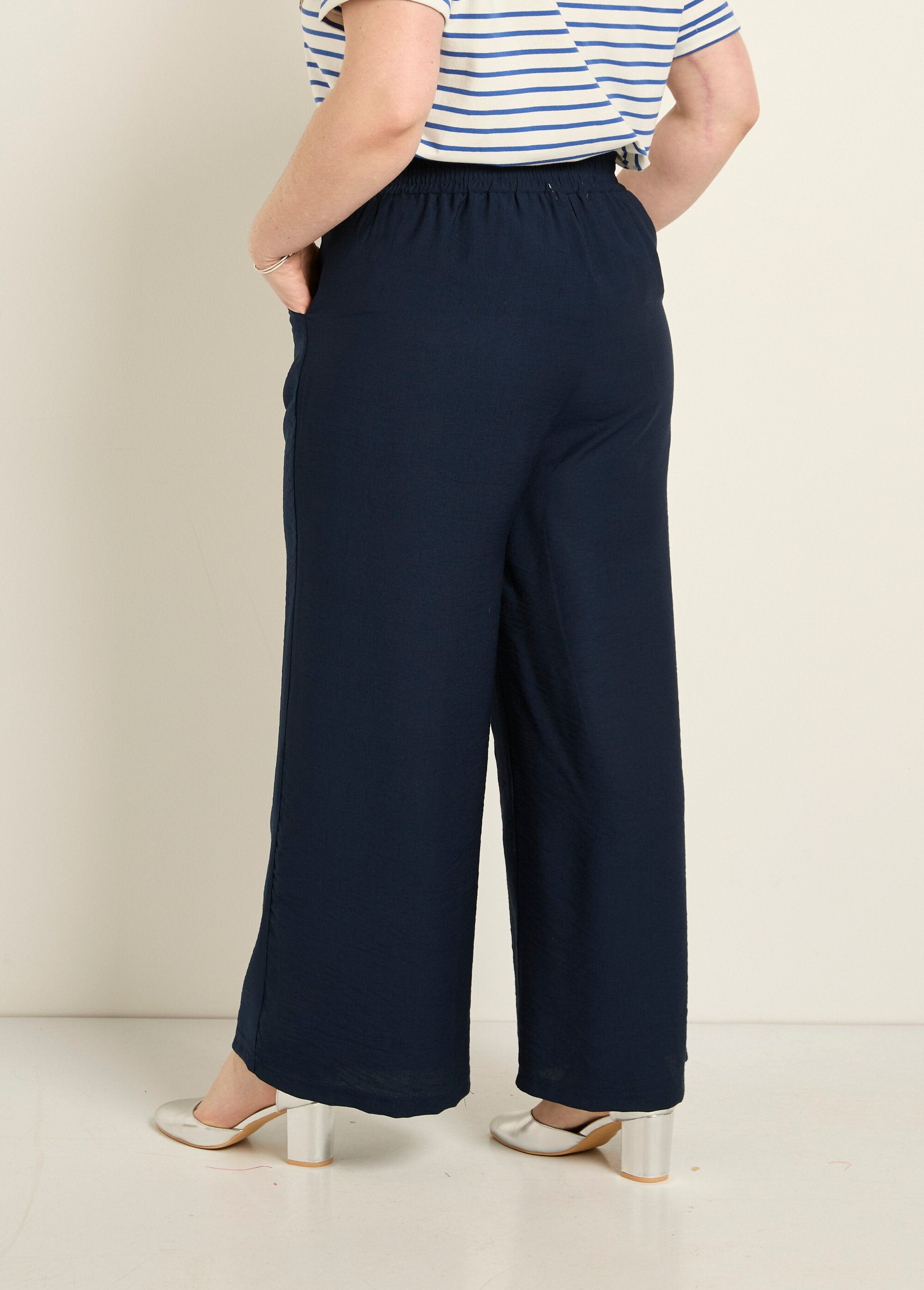 Pantalon_large_taille_élastiquée,_uni_Marine_DO1_curvy