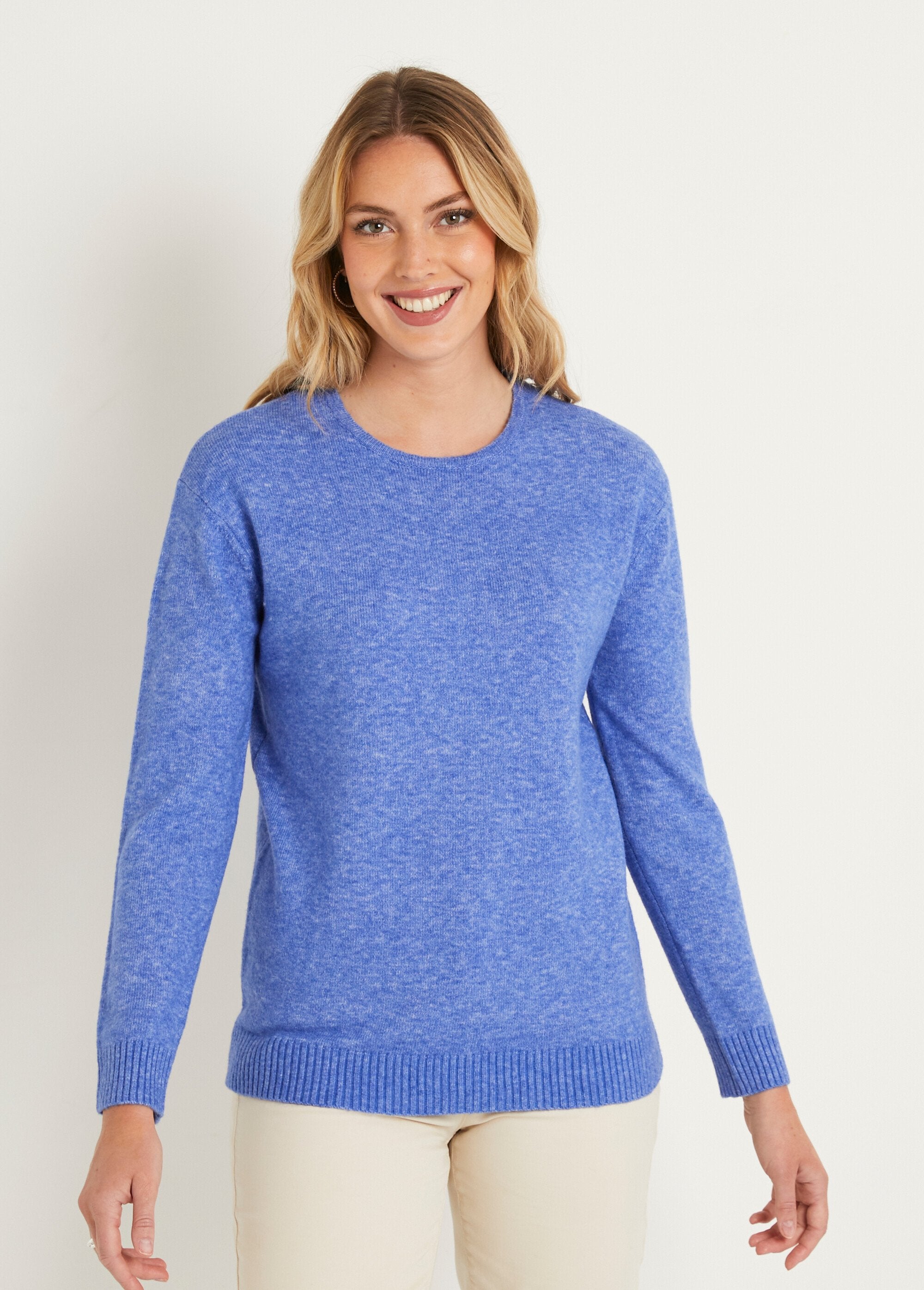 Round-neck_mottled_sweater_with_wool_Blue_FA1_slim