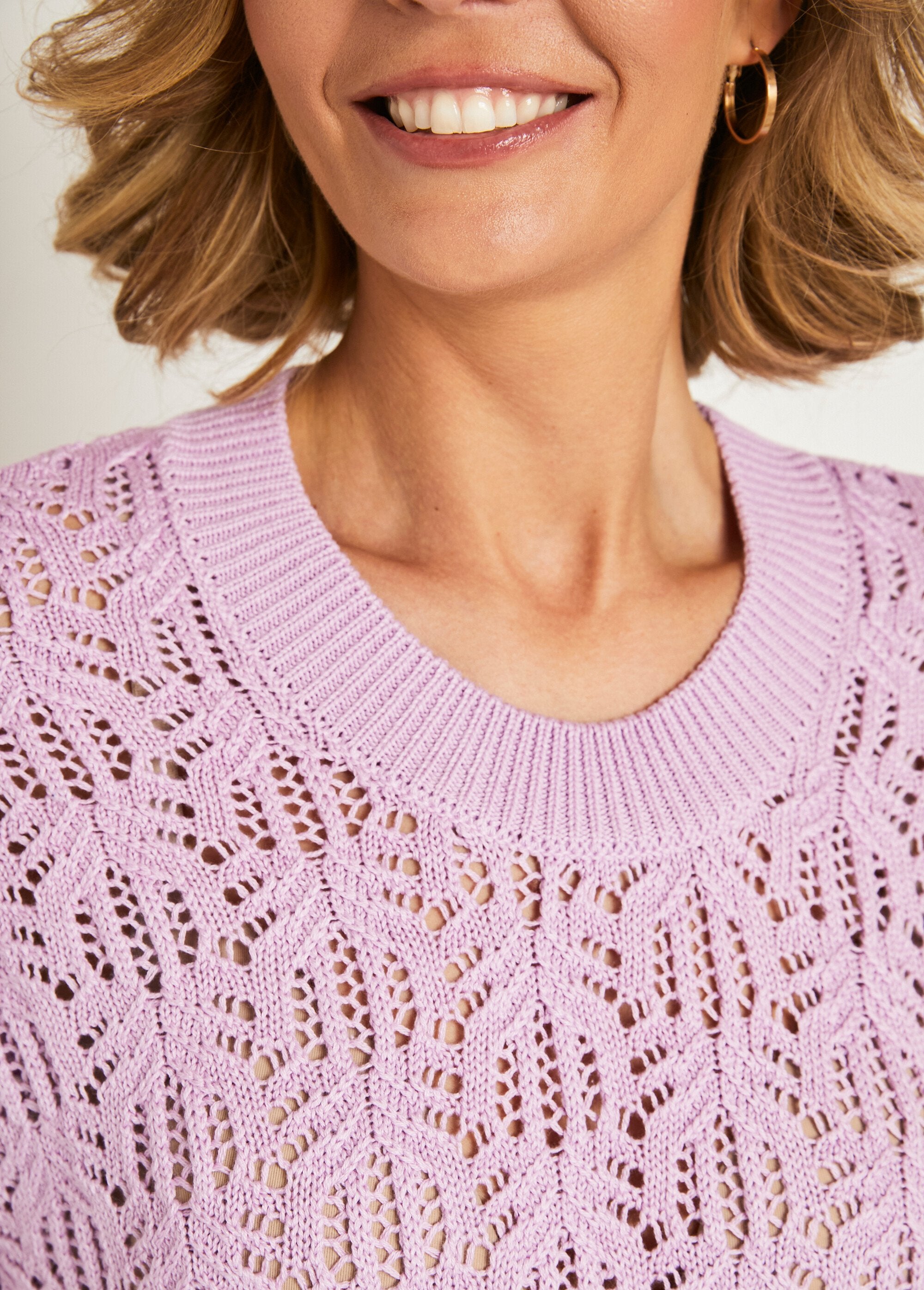 Short-sleeved_openwork_knit_sweater_Lilac_DE3_slim