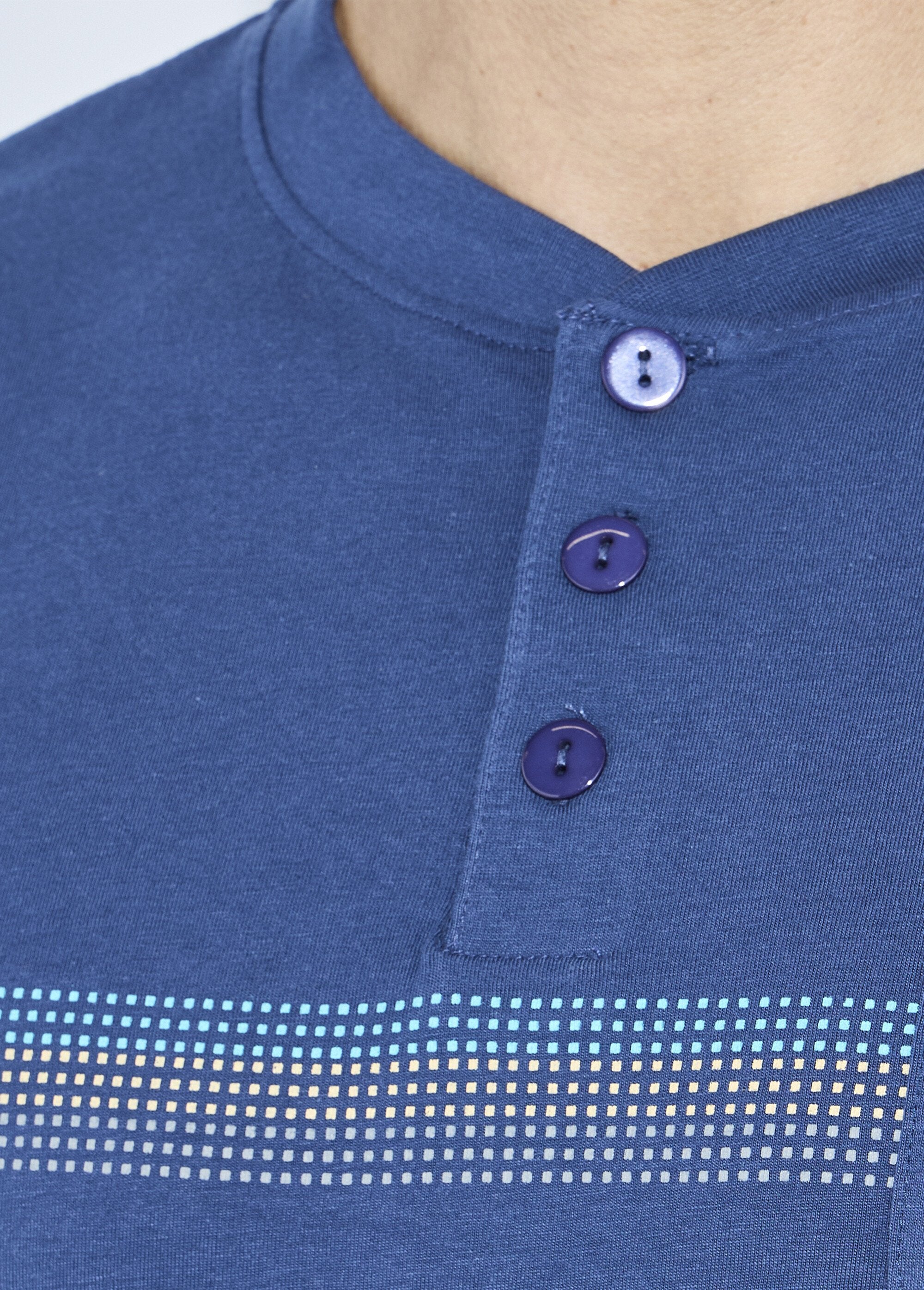 Pyjamas_with_Tunisian_collar,_cotton_jersey,_elasticated_bottoms_Blue_DE1_slim