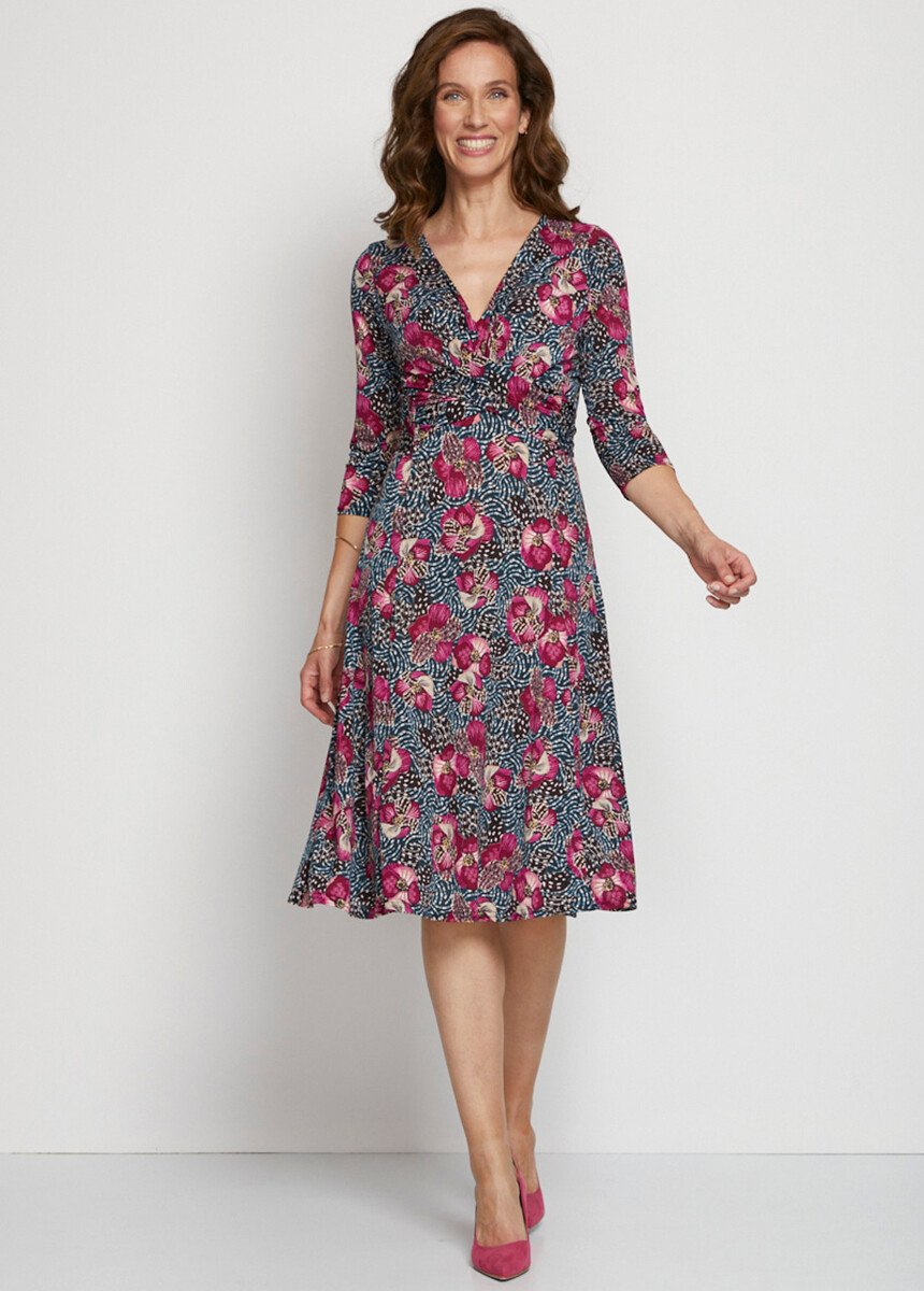 Short_knit_wrap_dress_Fuchsia_print_FA1_slim