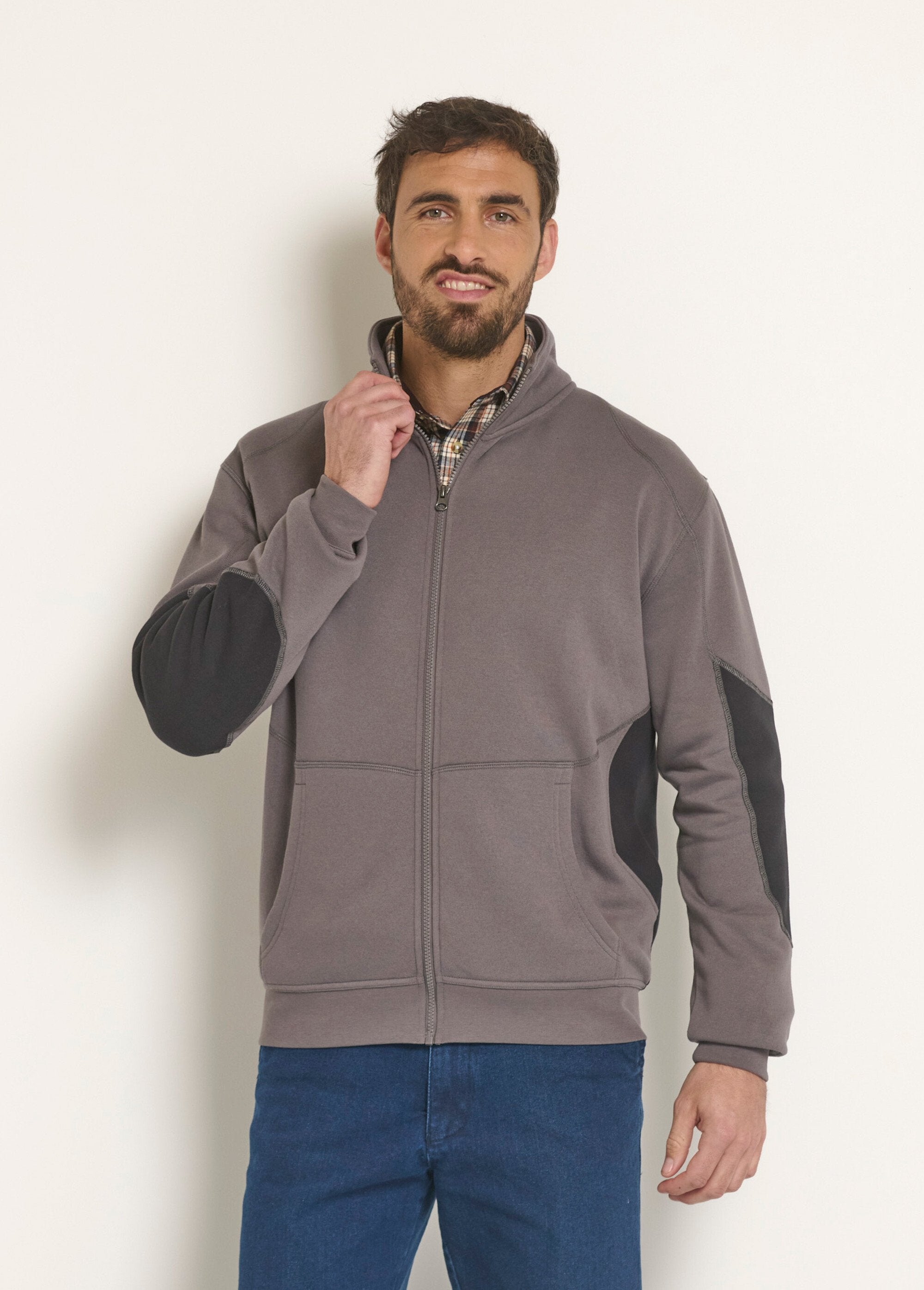 Comfort_zipped_sweatshirt_with_high_collar_Gray_FA1_slim