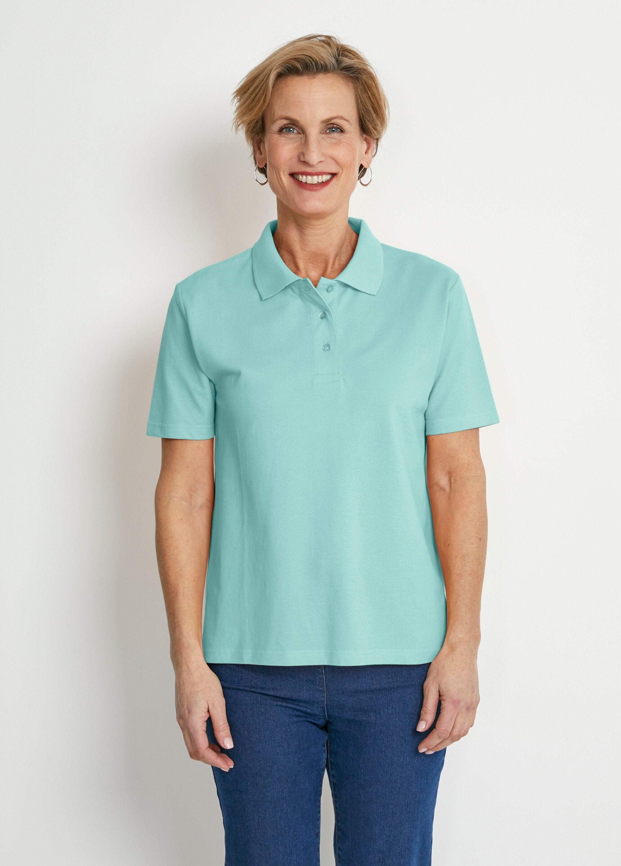 Cotton_piqué_knit_t-shirt_with_polo_collar_Green_FA1_slim