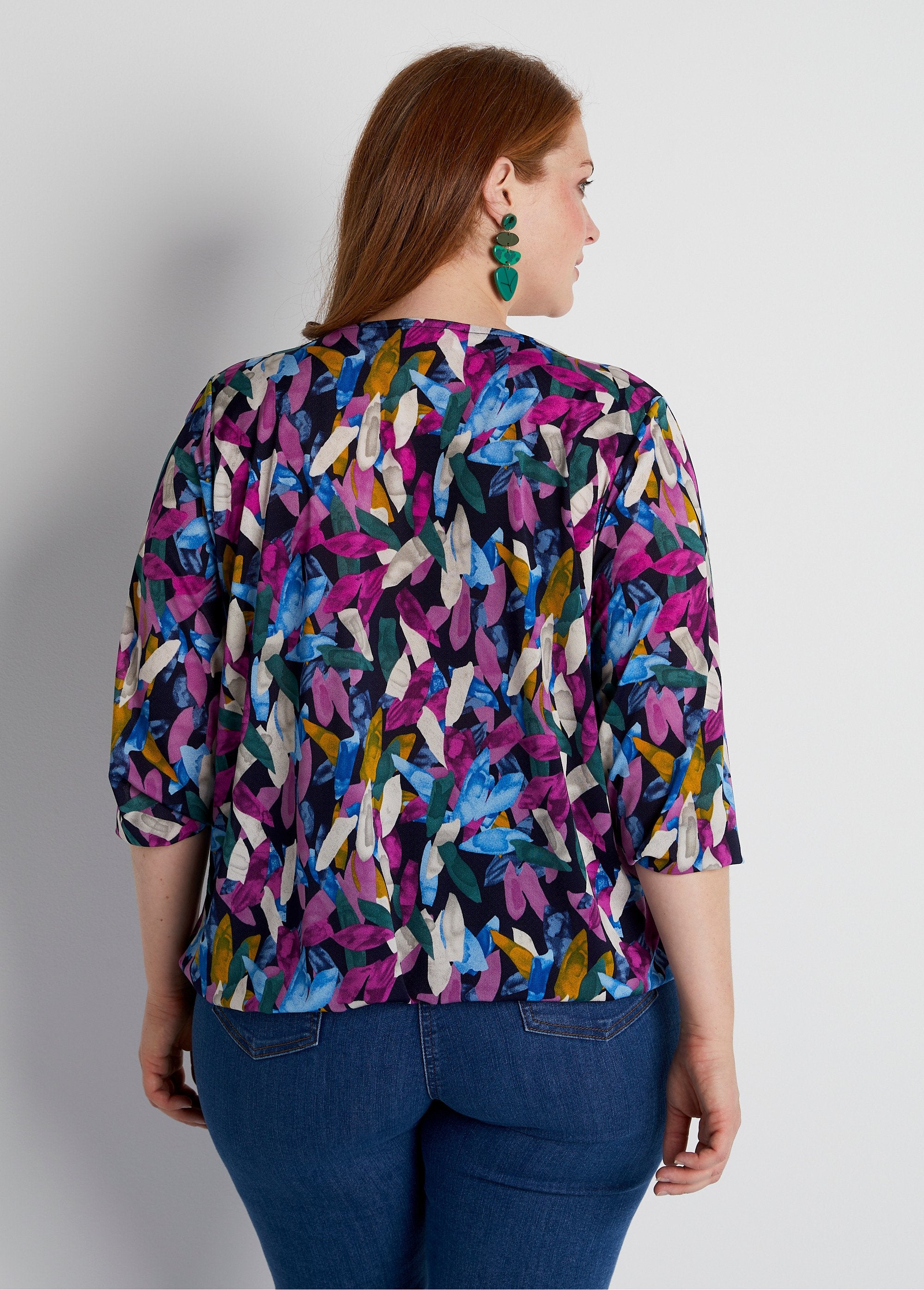 3/4_sleeve_blousant_tunic_t-shirt_Parma_print_DO1_curvy