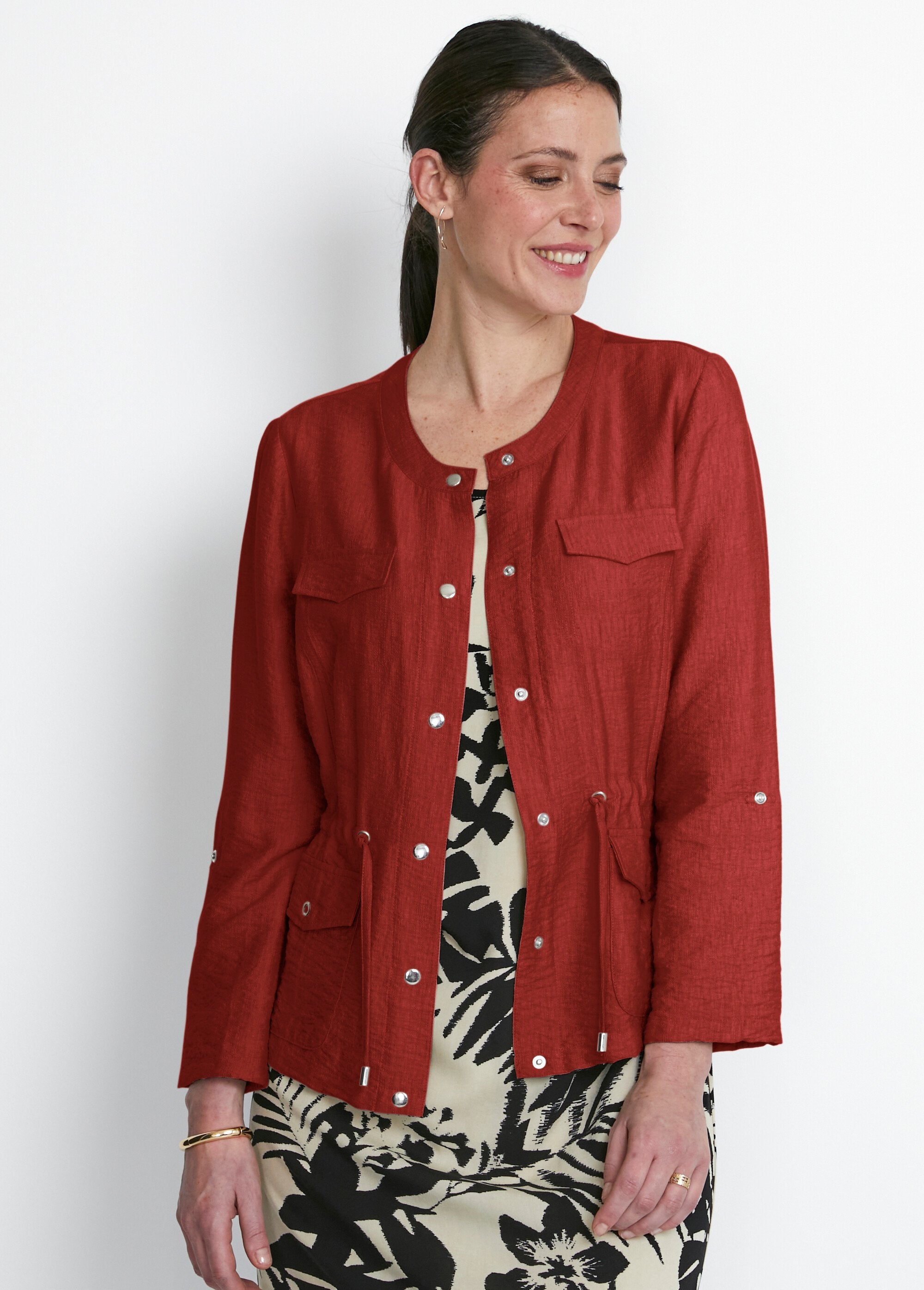 Long-sleeved_collarless_safari_jacket_Terracotta_FA1_slim